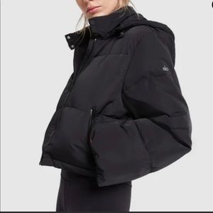 Alo black puffer jacket